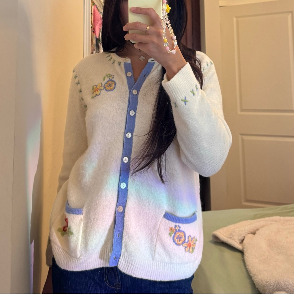 Embroidered Cardigan